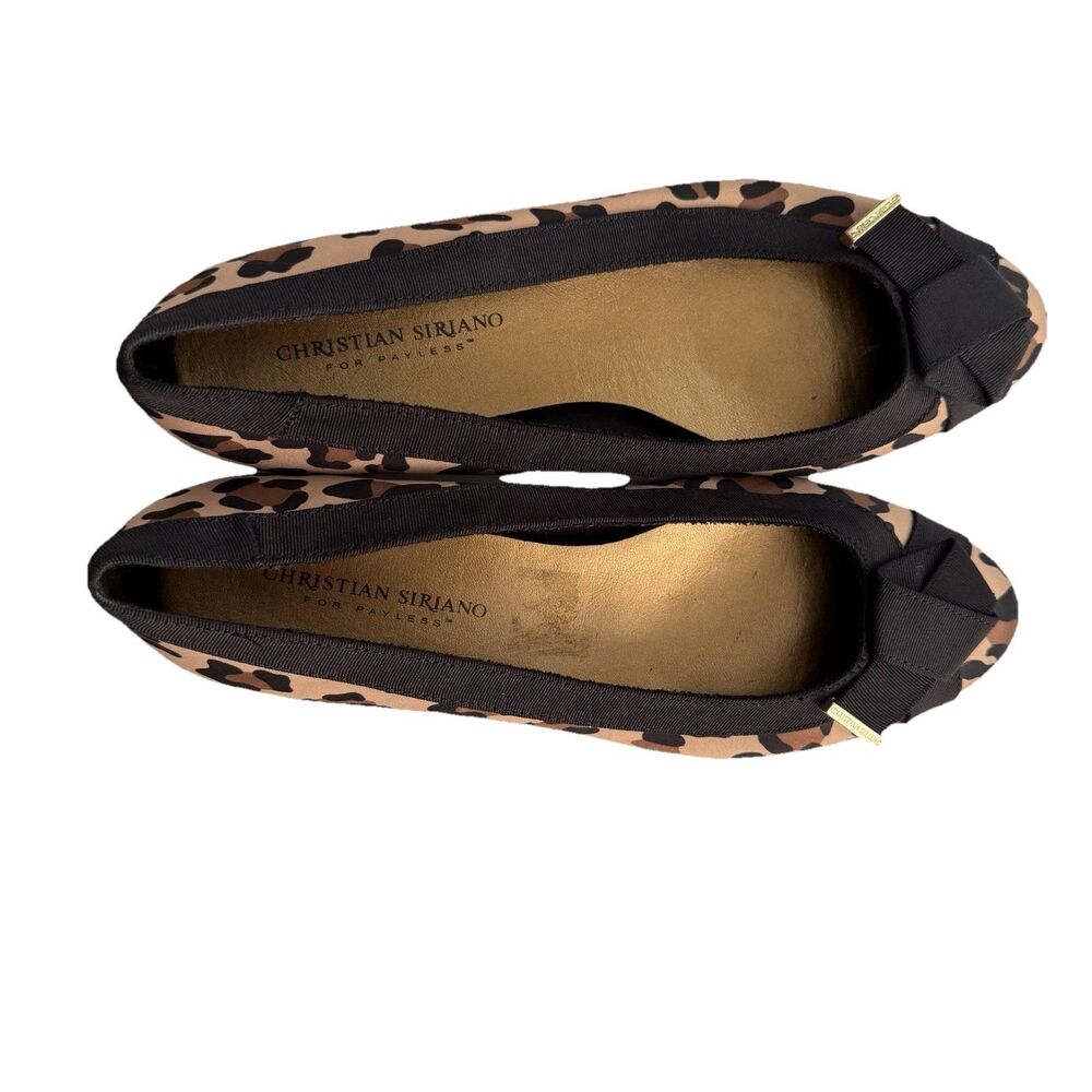 Christian Siriano Women’s Leopard Print Ballet Flats Sz 8 Casual Comfort - Picture 4 of 6
